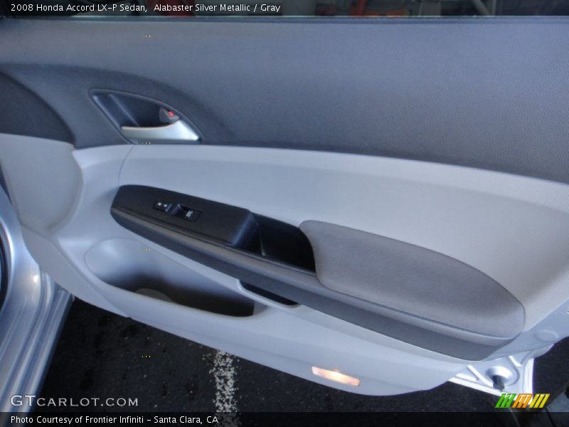 Alabaster Silver Metallic / Gray 2008 Honda Accord LX-P Sedan