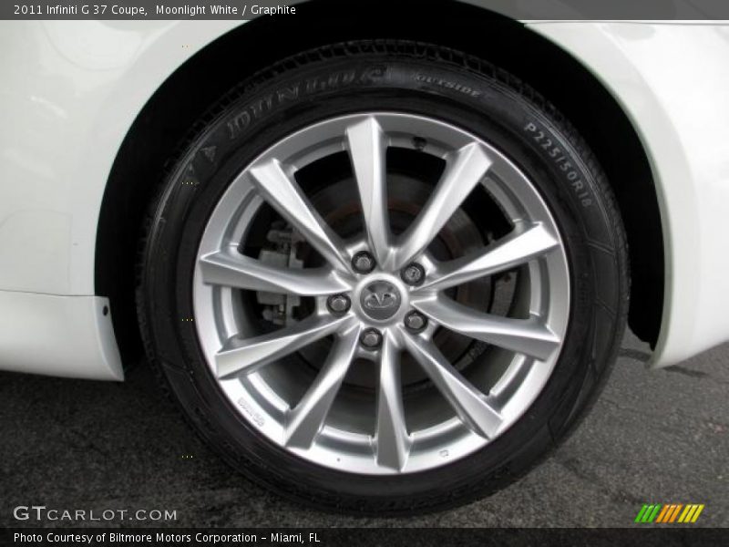 Moonlight White / Graphite 2011 Infiniti G 37 Coupe