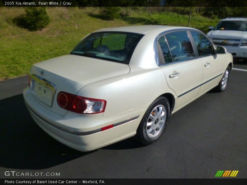 Pearl White / Gray 2005 Kia Amanti