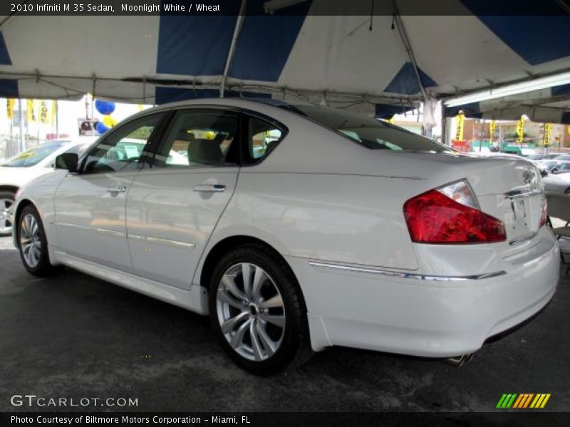 Moonlight White / Wheat 2010 Infiniti M 35 Sedan