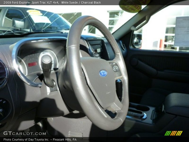 White Suede / Charcoal Black 2009 Ford Explorer Sport Trac XLT 4x4