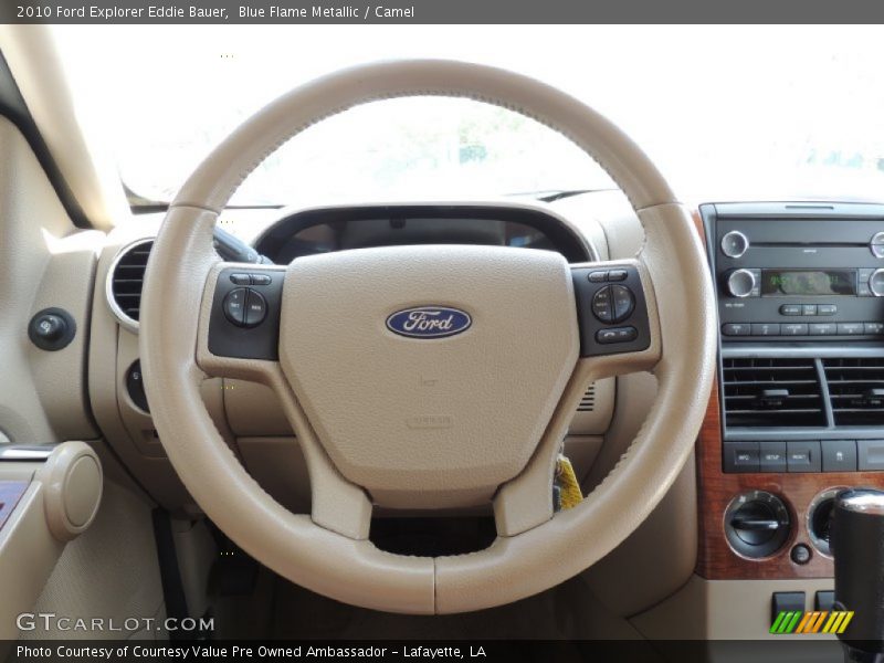 Blue Flame Metallic / Camel 2010 Ford Explorer Eddie Bauer