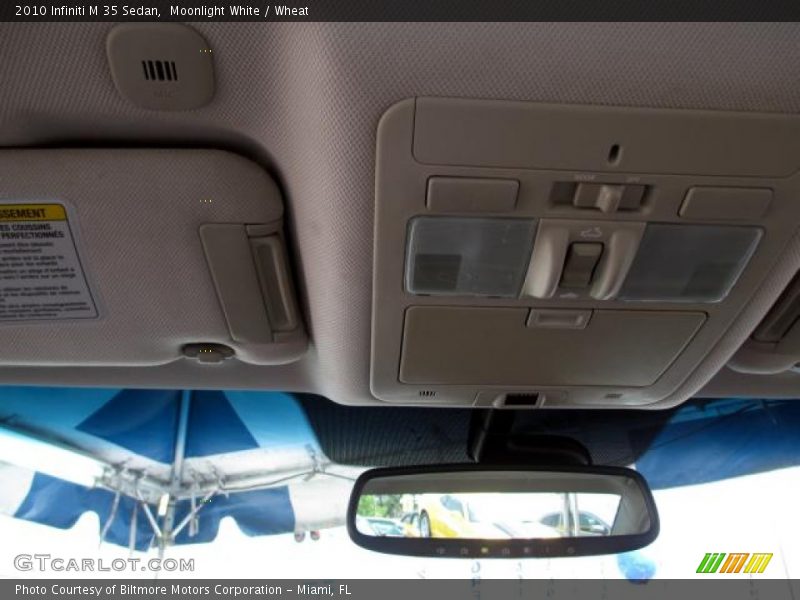 Moonlight White / Wheat 2010 Infiniti M 35 Sedan