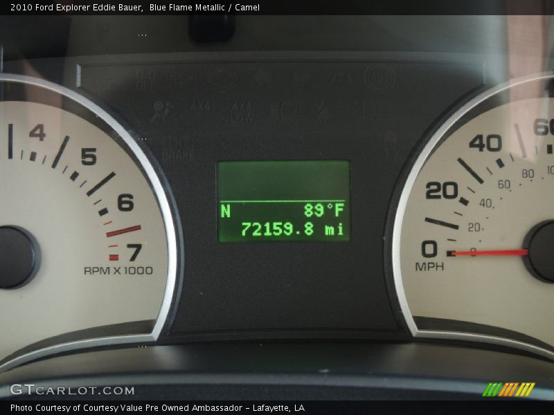Blue Flame Metallic / Camel 2010 Ford Explorer Eddie Bauer