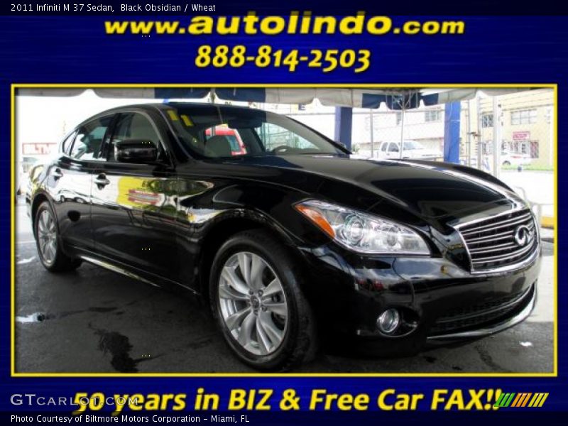 Black Obsidian / Wheat 2011 Infiniti M 37 Sedan