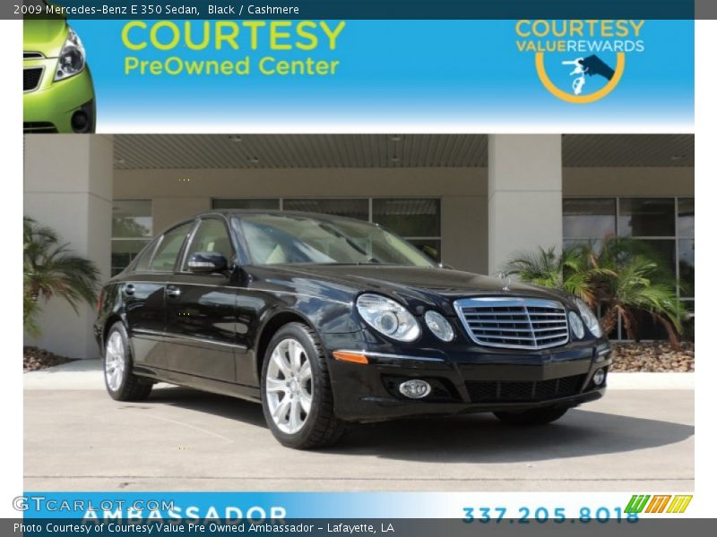Black / Cashmere 2009 Mercedes-Benz E 350 Sedan
