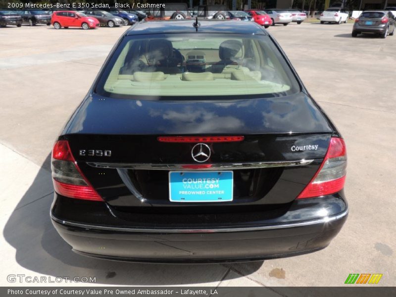 Black / Cashmere 2009 Mercedes-Benz E 350 Sedan