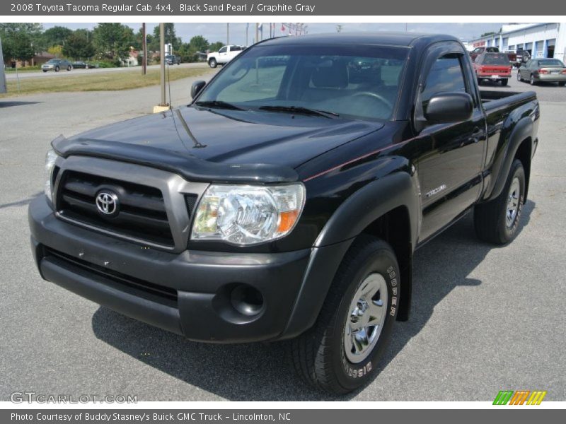 Black Sand Pearl / Graphite Gray 2008 Toyota Tacoma Regular Cab 4x4