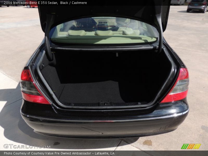 Black / Cashmere 2009 Mercedes-Benz E 350 Sedan