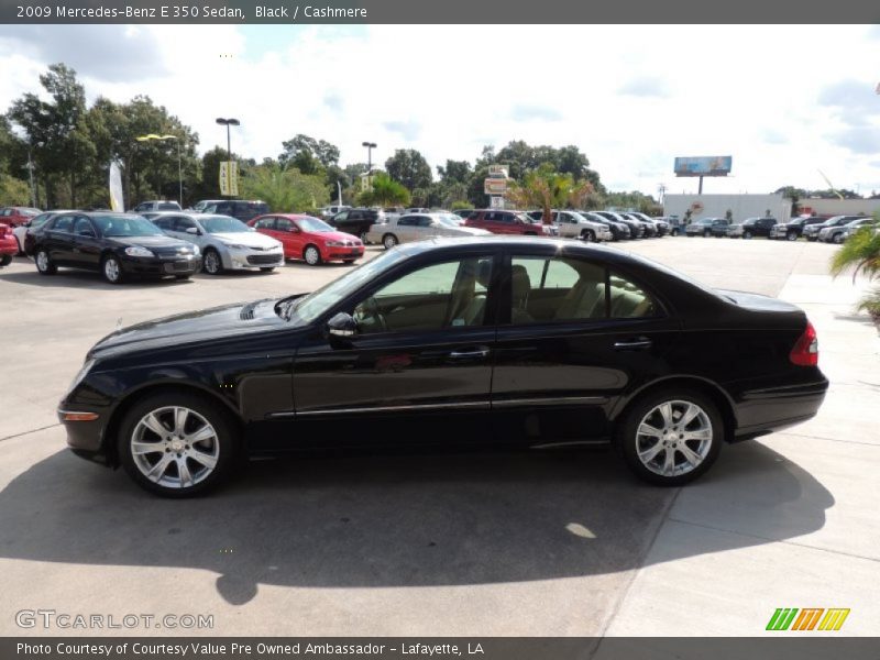 Black / Cashmere 2009 Mercedes-Benz E 350 Sedan