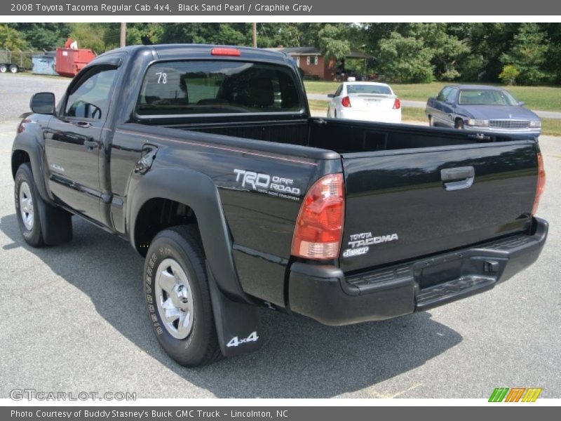 Black Sand Pearl / Graphite Gray 2008 Toyota Tacoma Regular Cab 4x4