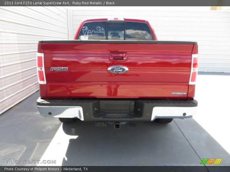 Ruby Red Metallic / Black 2013 Ford F150 Lariat SuperCrew 4x4