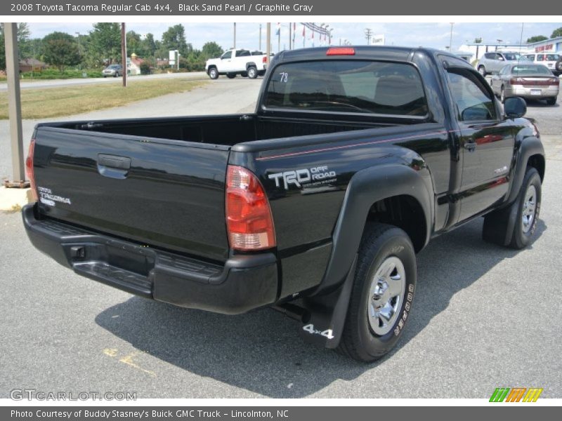 Black Sand Pearl / Graphite Gray 2008 Toyota Tacoma Regular Cab 4x4