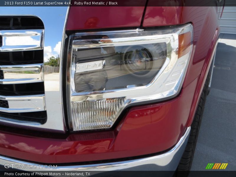 Ruby Red Metallic / Black 2013 Ford F150 Lariat SuperCrew 4x4