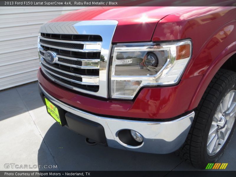 Ruby Red Metallic / Black 2013 Ford F150 Lariat SuperCrew 4x4