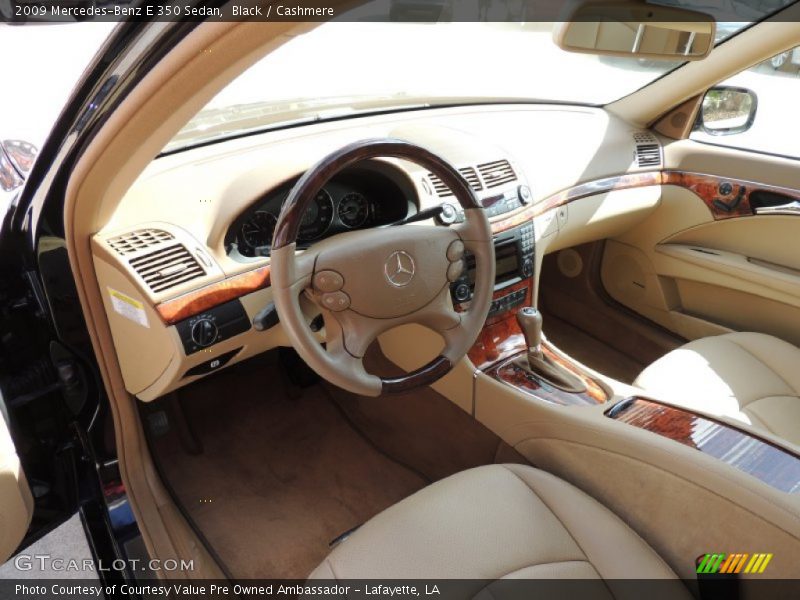 Black / Cashmere 2009 Mercedes-Benz E 350 Sedan