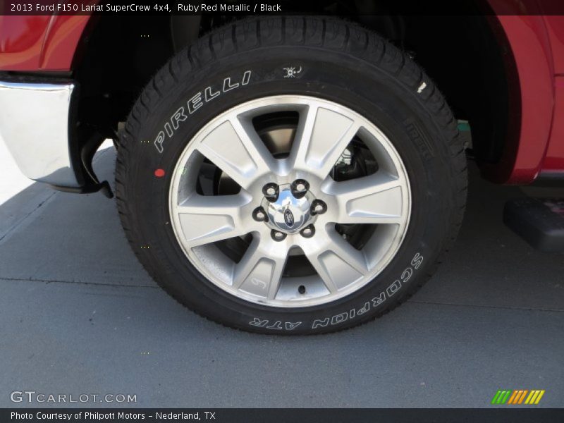 Ruby Red Metallic / Black 2013 Ford F150 Lariat SuperCrew 4x4