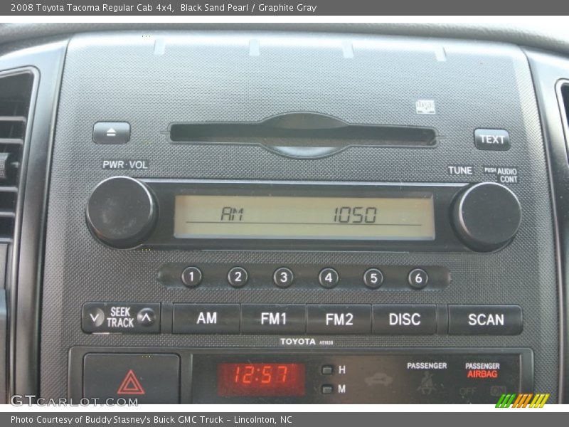 Black Sand Pearl / Graphite Gray 2008 Toyota Tacoma Regular Cab 4x4