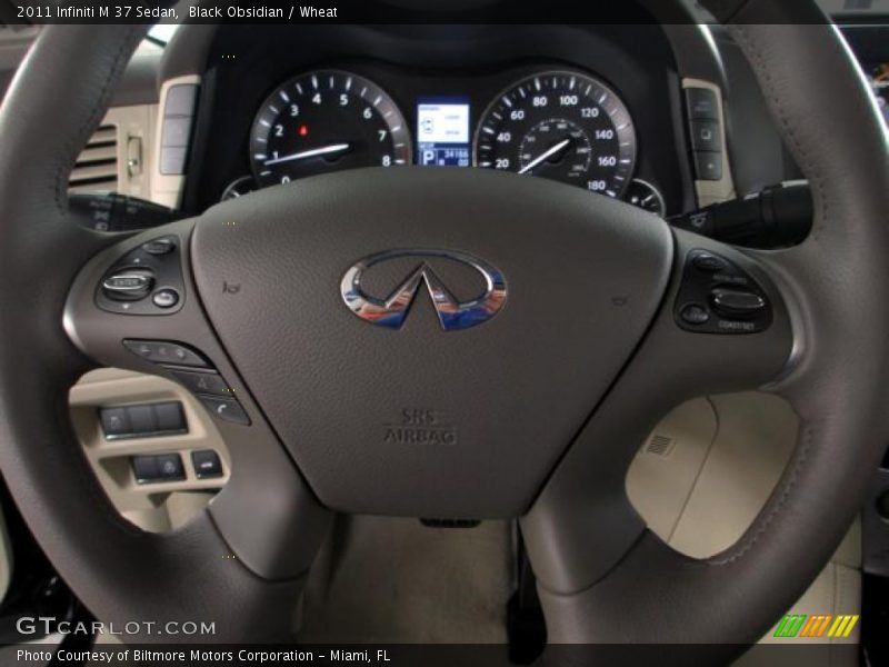 Black Obsidian / Wheat 2011 Infiniti M 37 Sedan