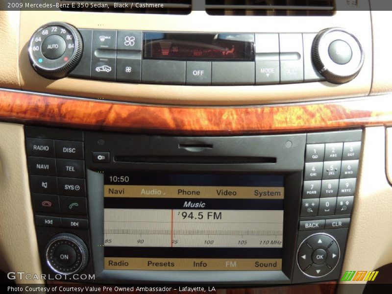 Black / Cashmere 2009 Mercedes-Benz E 350 Sedan