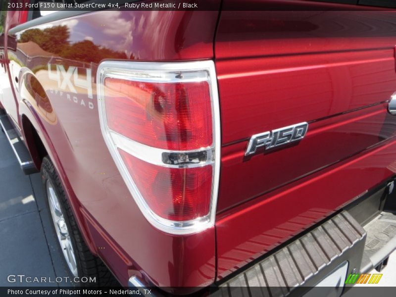 Ruby Red Metallic / Black 2013 Ford F150 Lariat SuperCrew 4x4