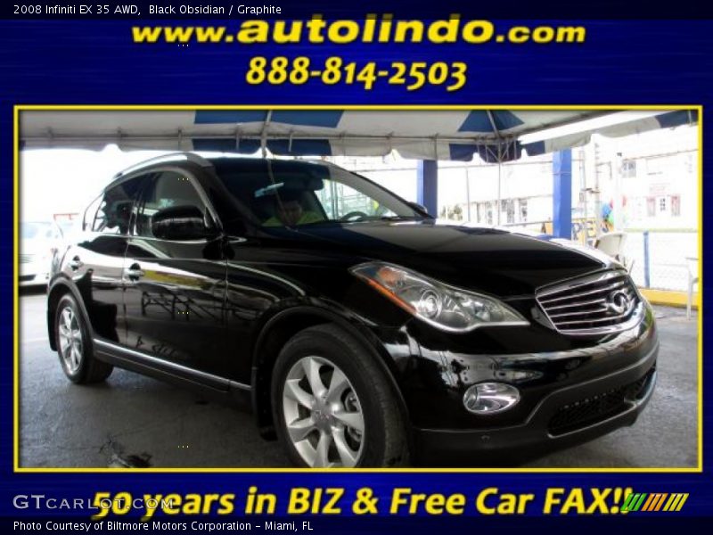 Black Obsidian / Graphite 2008 Infiniti EX 35 AWD