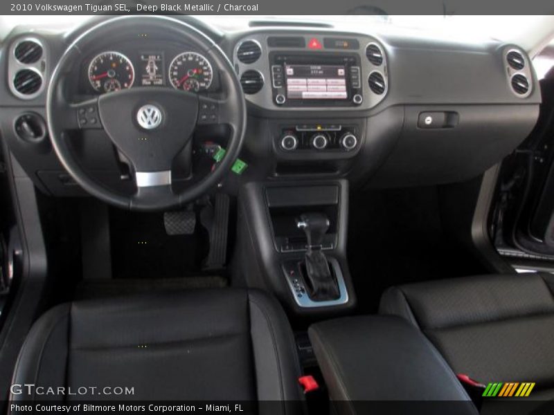 Deep Black Metallic / Charcoal 2010 Volkswagen Tiguan SEL