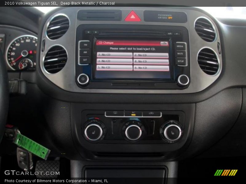 Deep Black Metallic / Charcoal 2010 Volkswagen Tiguan SEL