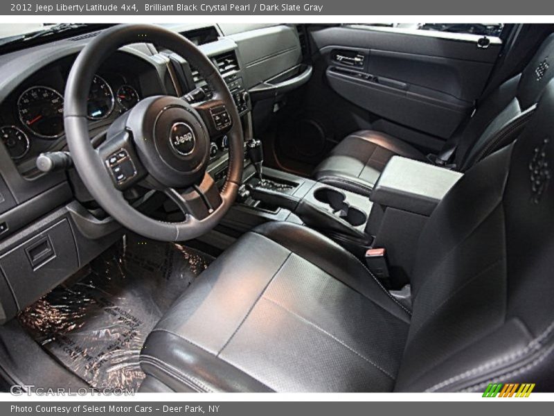 Brilliant Black Crystal Pearl / Dark Slate Gray 2012 Jeep Liberty Latitude 4x4