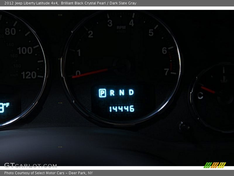 Brilliant Black Crystal Pearl / Dark Slate Gray 2012 Jeep Liberty Latitude 4x4