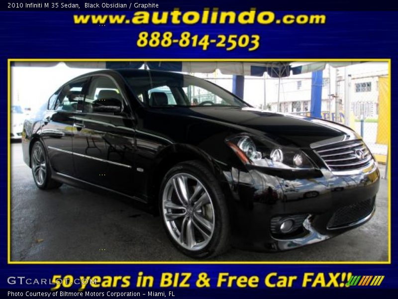 Black Obsidian / Graphite 2010 Infiniti M 35 Sedan