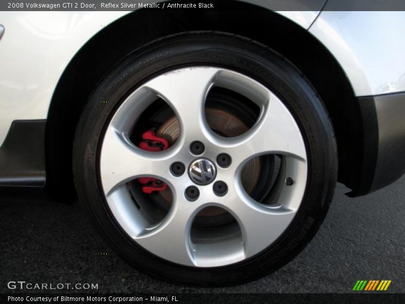 Reflex Silver Metallic / Anthracite Black 2008 Volkswagen GTI 2 Door