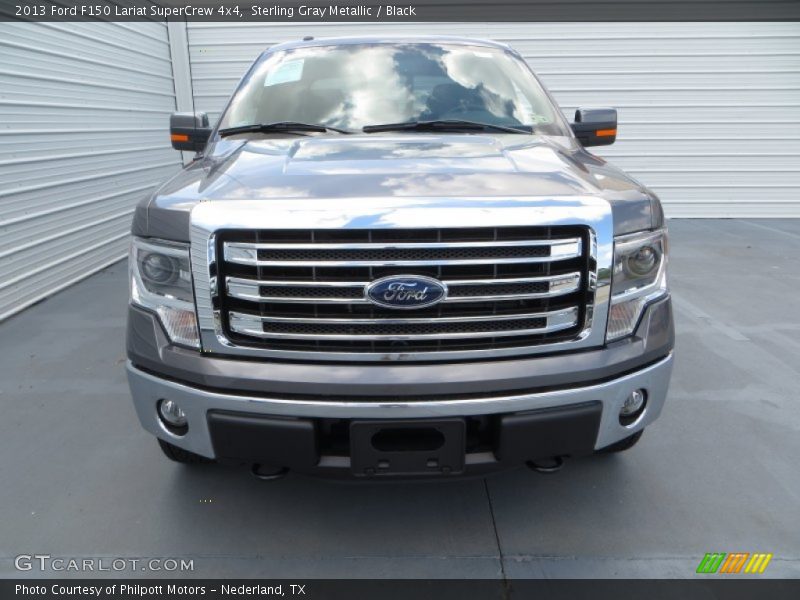 Sterling Gray Metallic / Black 2013 Ford F150 Lariat SuperCrew 4x4