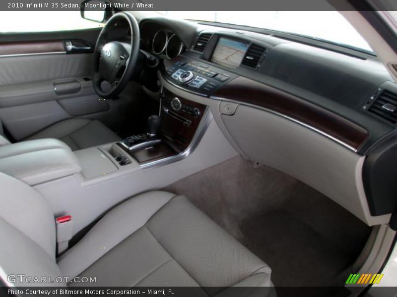 Moonlight White / Wheat 2010 Infiniti M 35 Sedan