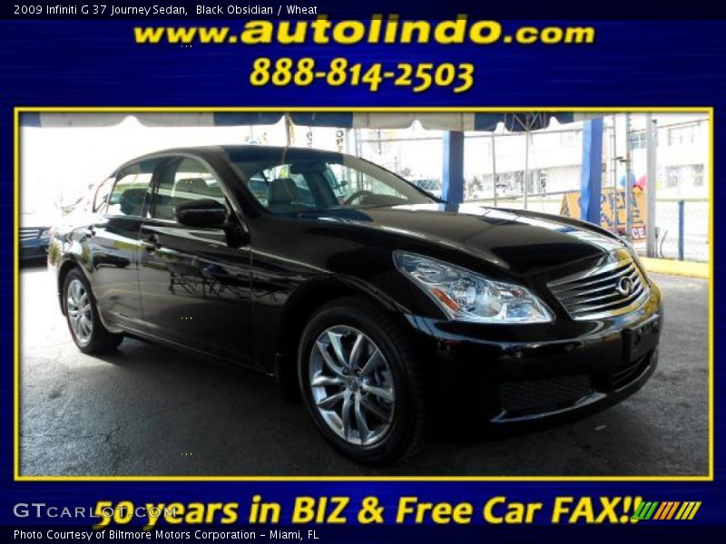 Black Obsidian / Wheat 2009 Infiniti G 37 Journey Sedan