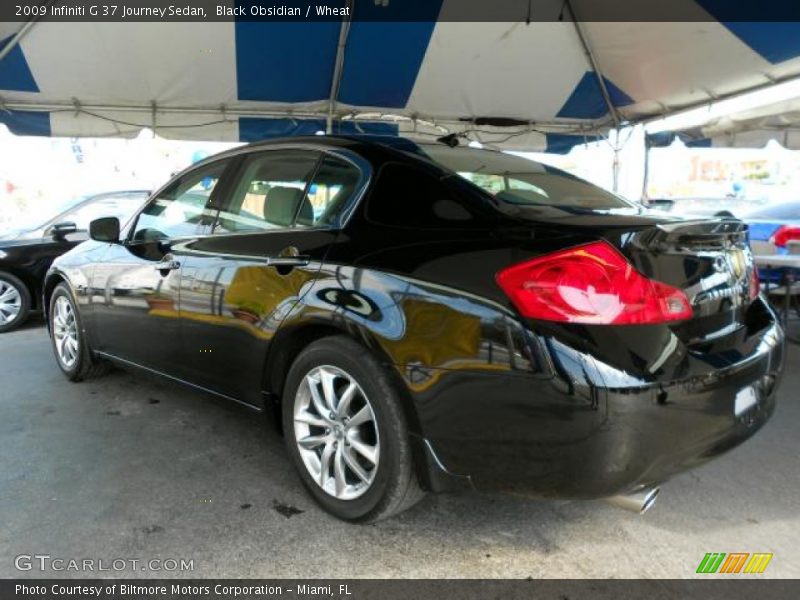 Black Obsidian / Wheat 2009 Infiniti G 37 Journey Sedan