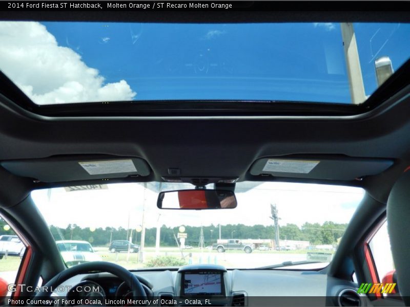 Sunroof of 2014 Fiesta ST Hatchback
