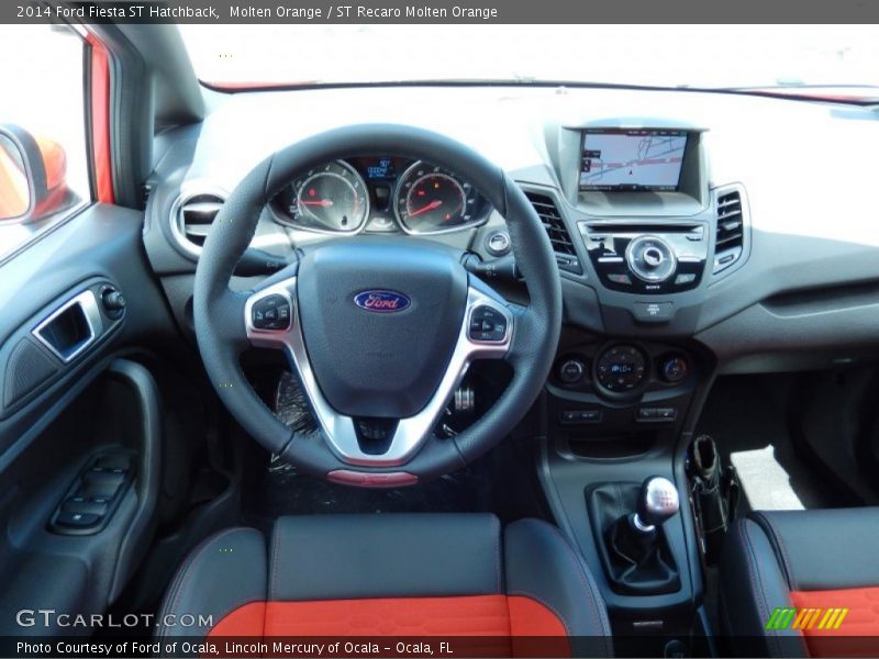 Dashboard of 2014 Fiesta ST Hatchback