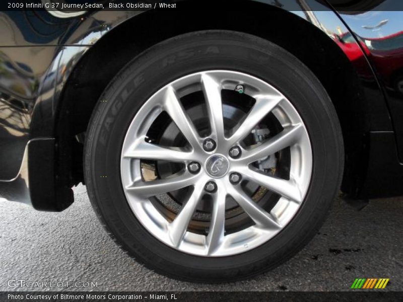 Black Obsidian / Wheat 2009 Infiniti G 37 Journey Sedan