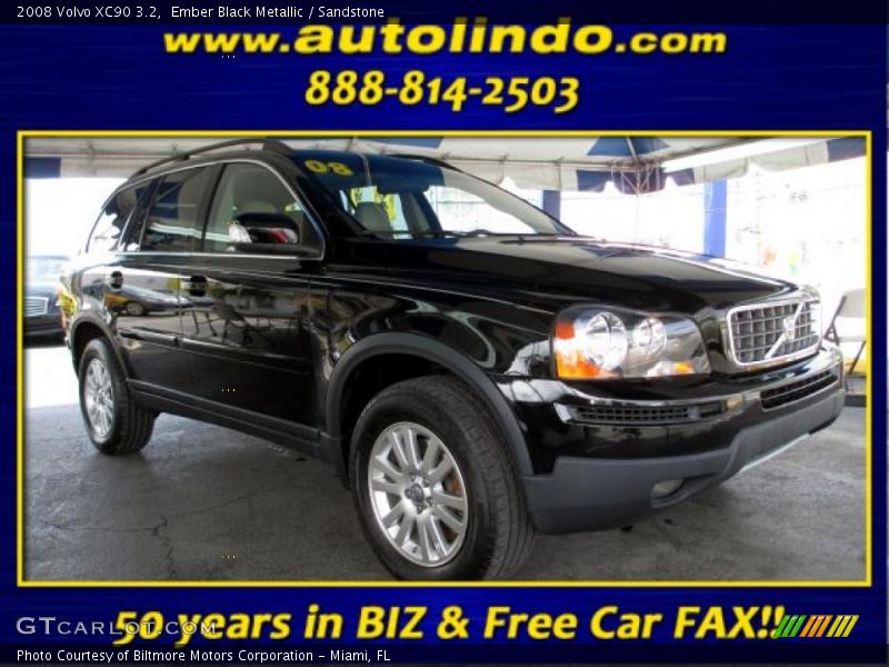 Ember Black Metallic / Sandstone 2008 Volvo XC90 3.2