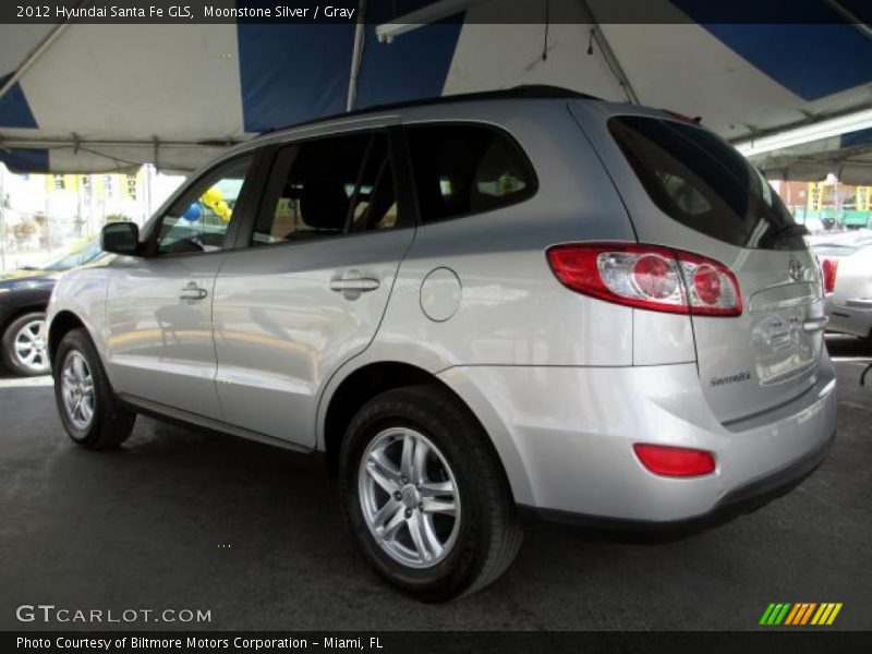 Moonstone Silver / Gray 2012 Hyundai Santa Fe GLS