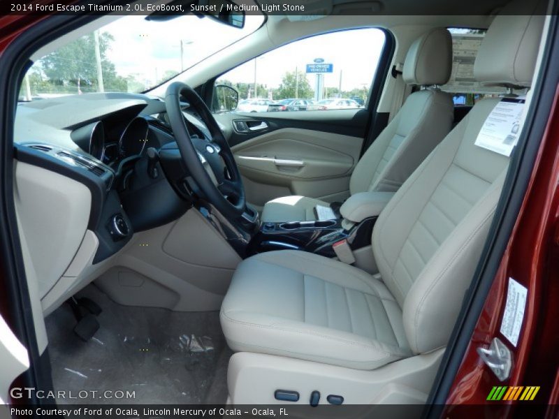 Sunset / Medium Light Stone 2014 Ford Escape Titanium 2.0L EcoBoost