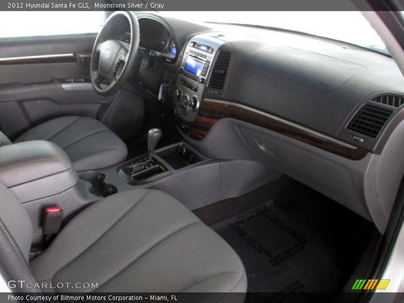 Moonstone Silver / Gray 2012 Hyundai Santa Fe GLS
