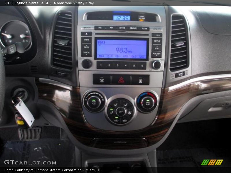 Moonstone Silver / Gray 2012 Hyundai Santa Fe GLS