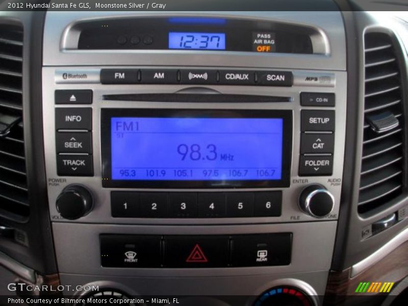 Moonstone Silver / Gray 2012 Hyundai Santa Fe GLS