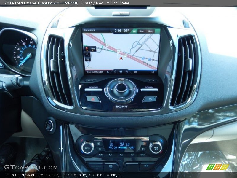 Sunset / Medium Light Stone 2014 Ford Escape Titanium 2.0L EcoBoost