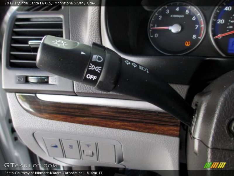 Moonstone Silver / Gray 2012 Hyundai Santa Fe GLS