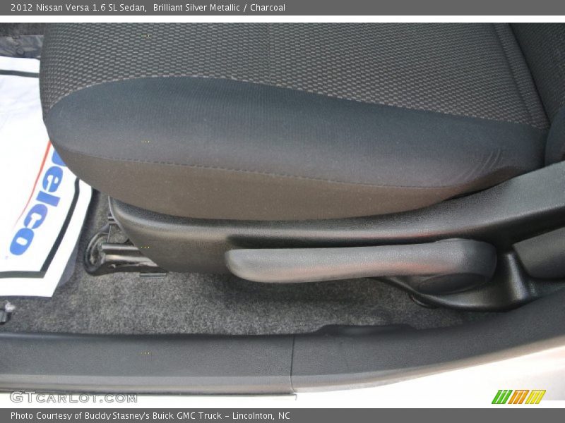 Brilliant Silver Metallic / Charcoal 2012 Nissan Versa 1.6 SL Sedan