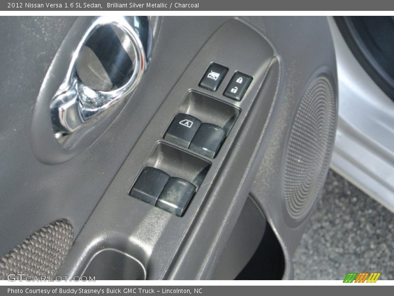 Brilliant Silver Metallic / Charcoal 2012 Nissan Versa 1.6 SL Sedan