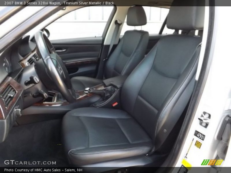 Titanium Silver Metallic / Black 2007 BMW 3 Series 328xi Wagon